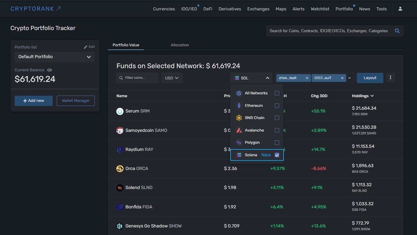 Solana Wallet Tracker